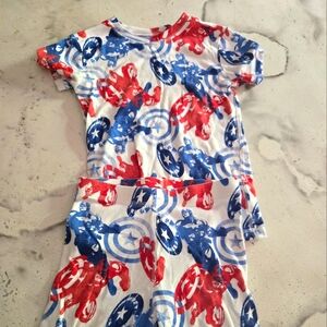 Gap MARVEL Size 10 Boys Captain America Pajamas